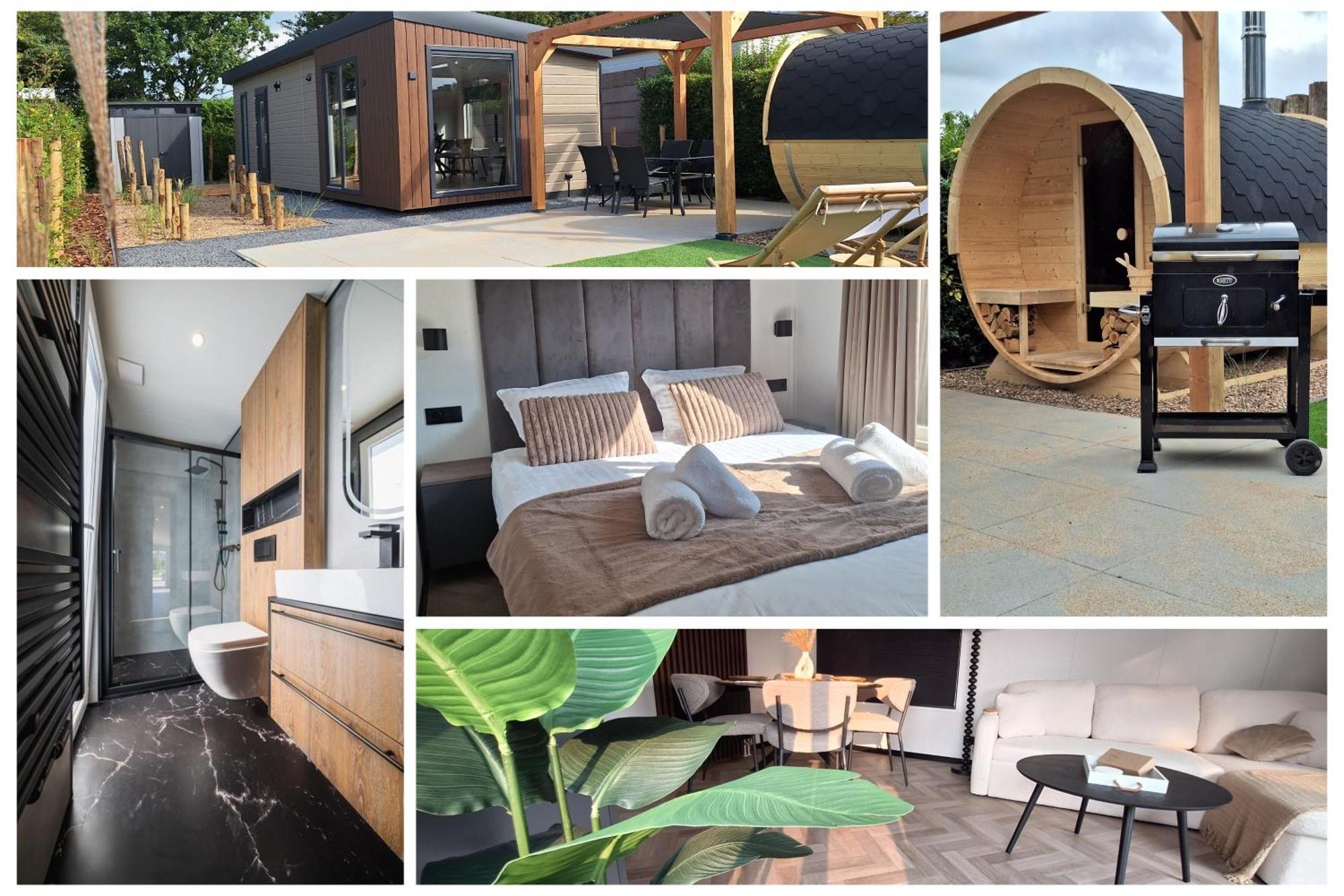 'Relax Lodge Sea' - Wellness Lodge In Zeeland - Private Sauna - Airco - Garden - Outdoor Swimming Pool - Free Wifi, Towels & Bed Linen Heinkenszand Luaran gambar
