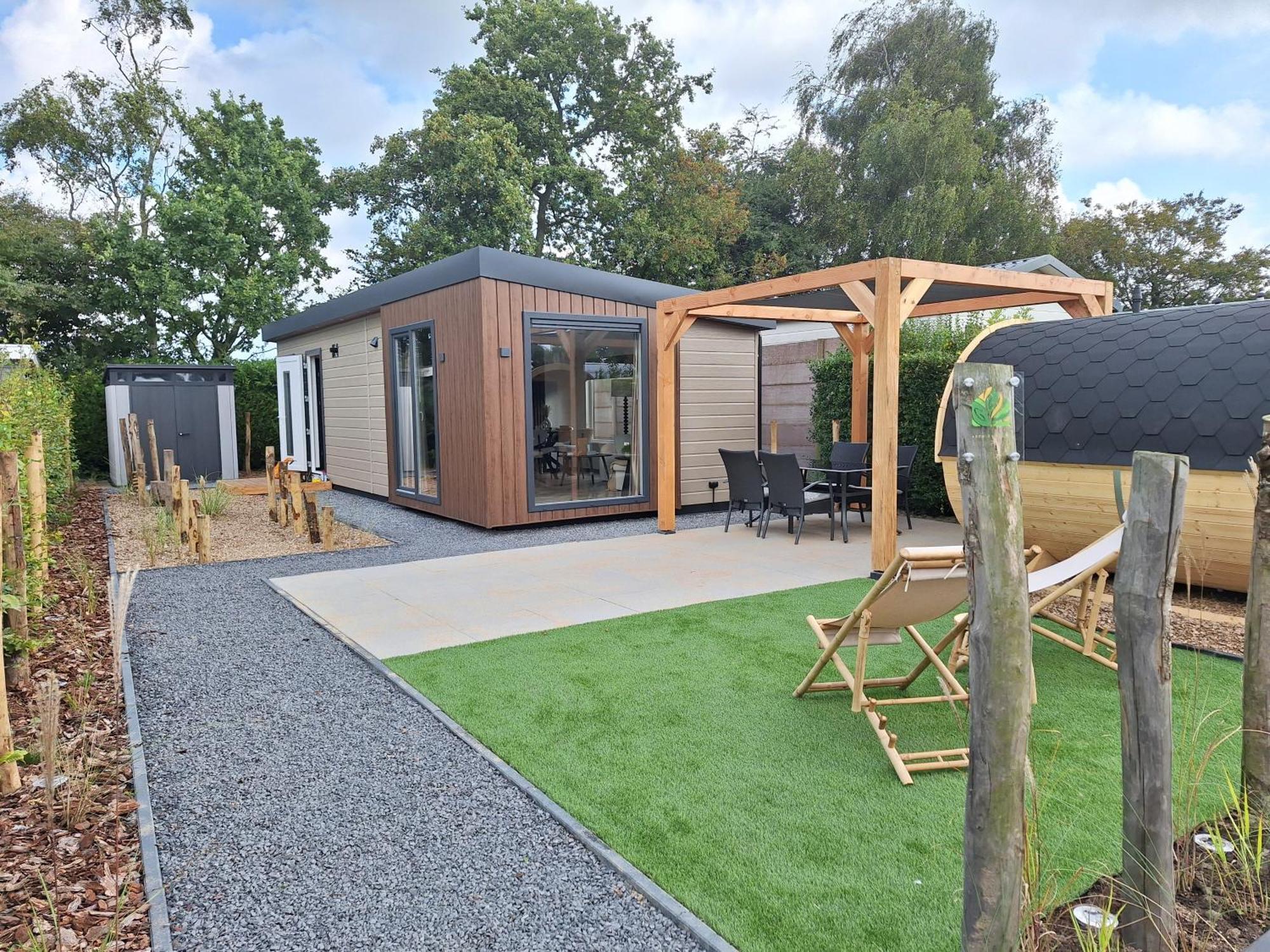 'Relax Lodge Sea' - Wellness Lodge In Zeeland - Private Sauna - Airco - Garden - Outdoor Swimming Pool - Free Wifi, Towels & Bed Linen Heinkenszand Luaran gambar