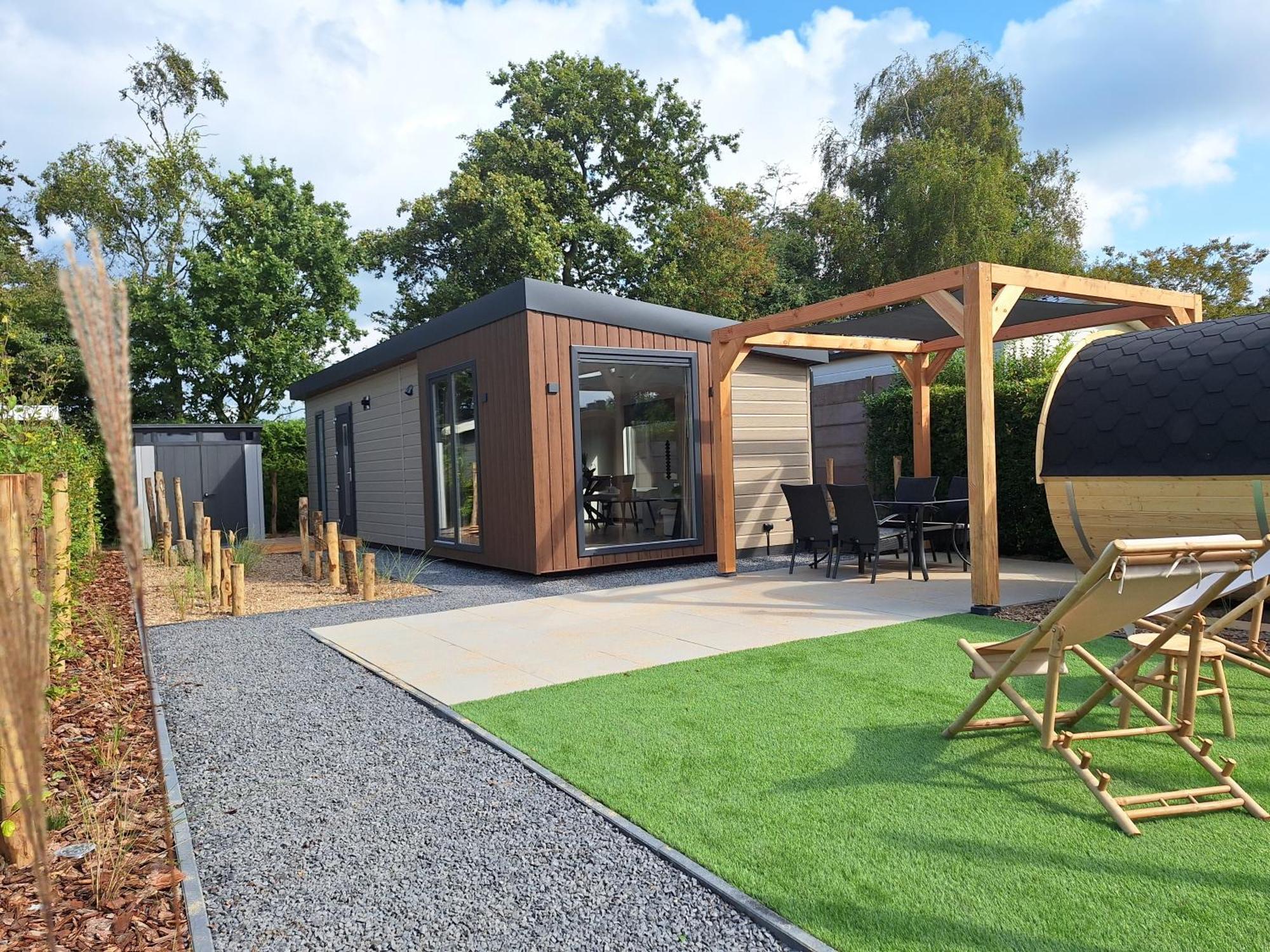 'Relax Lodge Sea' - Wellness Lodge In Zeeland - Private Sauna - Airco - Garden - Outdoor Swimming Pool - Free Wifi, Towels & Bed Linen Heinkenszand Luaran gambar